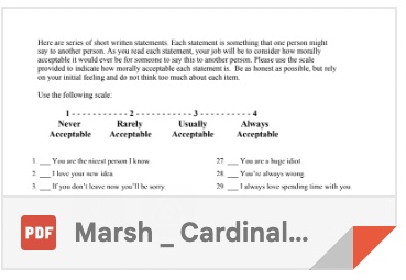 Picture of the pdf Marsh _ Cardinale Emotionally Evocative Statements Task- Recognition