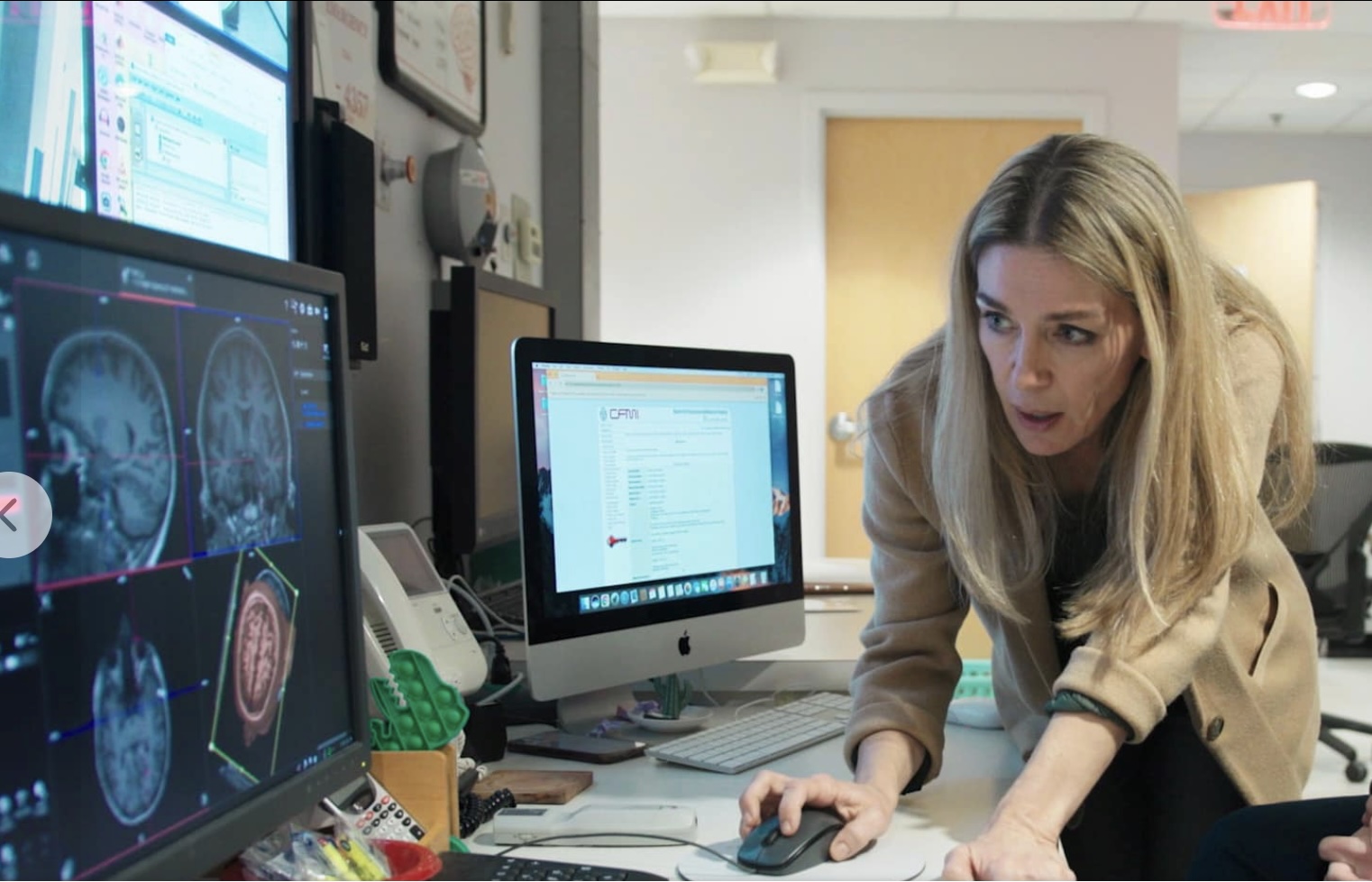 Abigail Marsh is looking at brain scans
