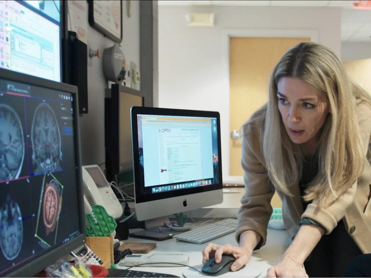 Abigail Marsh is looking at brain scans